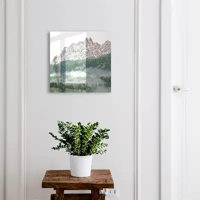Designová skříňka na klíče Horská panoráma