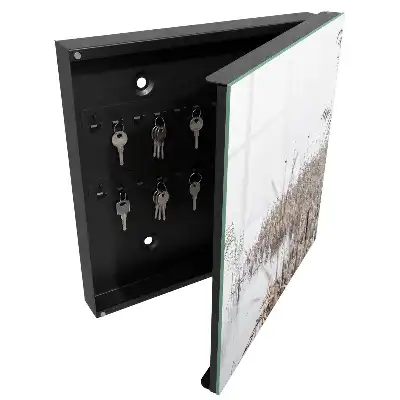Designová skříňka na klíče Mlhavý klid