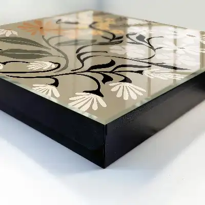 Designová skříňka na klíče Květinový motiv