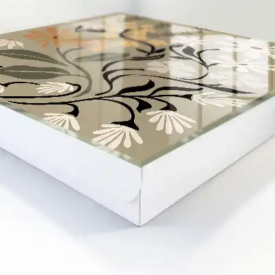 Designová skříňka na klíče Květinový motiv