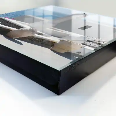 Designová skříňka na klíče Řecko bílé domy u moře