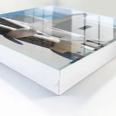 Designová skříňka na klíče Řecko bílé domy u moře