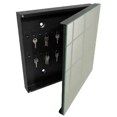 Designová skříňka na klíče Neutrální šedá