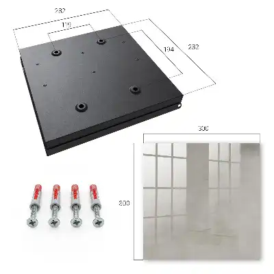 Designová skříňka na klíče Šedá textura