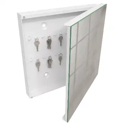 Designová skříňka na klíče Šedá textura