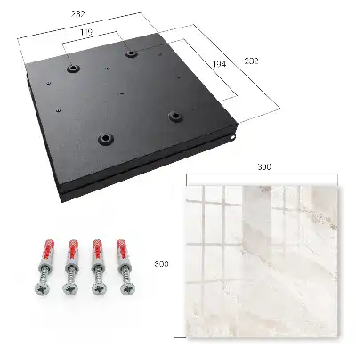 Designová skříňka na klíče Neutrální mramor