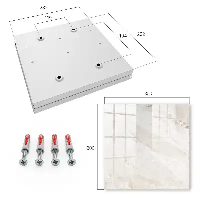 Designová skříňka na klíče Neutrální mramor