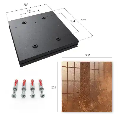 Designová skříňka na klíče Textura kůže