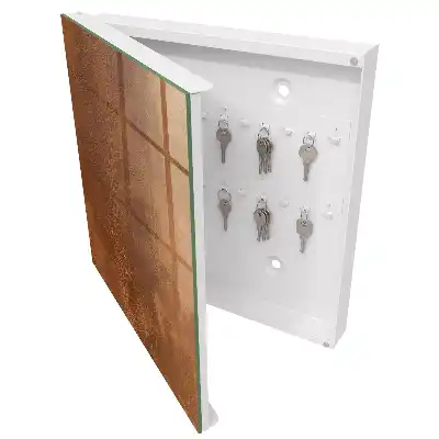 Designová skříňka na klíče Textura kůže