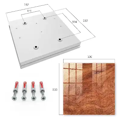Designová skříňka na klíče Dřevěná textura