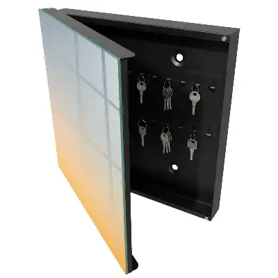Designová skříňka na klíče Pastelový východ