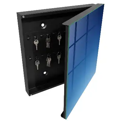 Designová skříňka na klíče Modré nebe