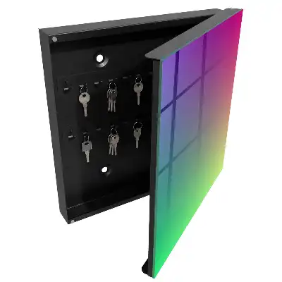 Designová skříňka na klíče Barevný gradient