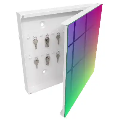 Designová skříňka na klíče Barevný gradient