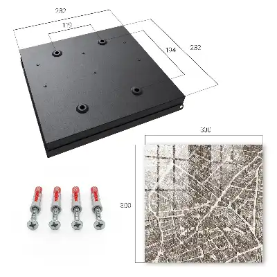 Designová skříňka na klíče Mapa města