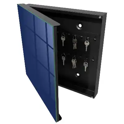 Designová skříňka na klíče Živá tmavě modrá