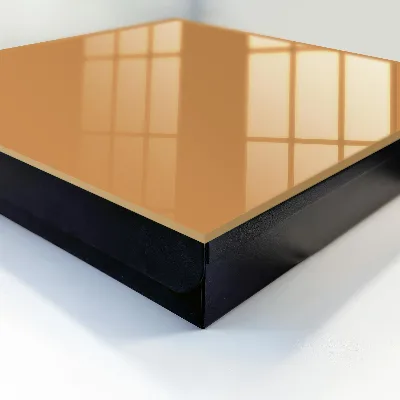 Designová skříňka na klíče v tlumené oranžové barvě