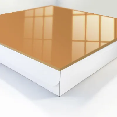 Designová skříňka na klíče v tlumené oranžové barvě