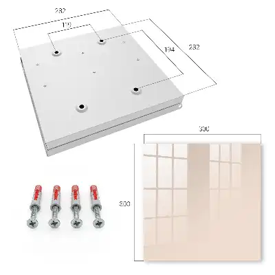 Designová skříňka na klíče Teplá béžová