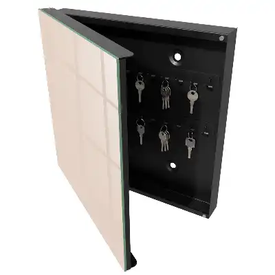 Designová skříňka na klíče Teplá béžová