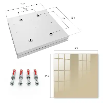 Designová skříňka na klíče Tlumená hnědá