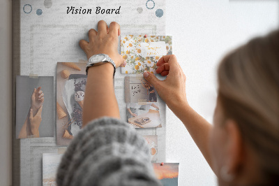 Korková tabule Vision board