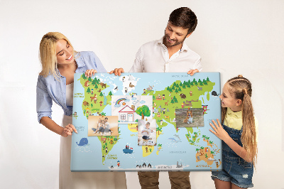 Dětská nástěnka Mapa národnosti