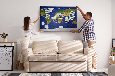 Dětská nástěnka Velká mapa světa