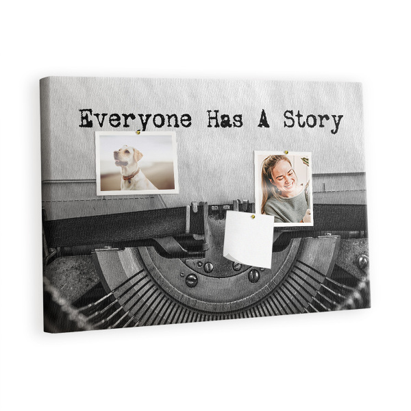 Korková nástěnka Každý má příběhy
