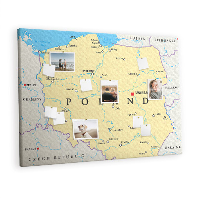 Nástěnka Politická mapa polska