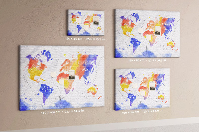 Nástěnka Mapa světa