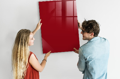 Magnetická tabule červená barva