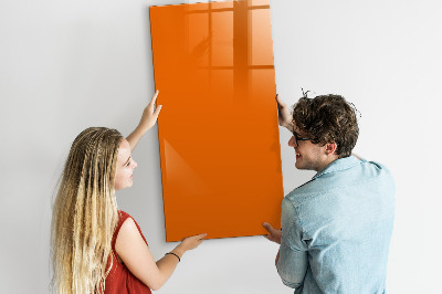 Magnetická tabule oranžová barva