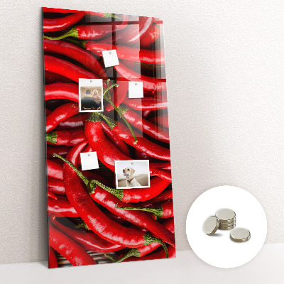 Magnetická tabule do kuchyně Chilli papričky