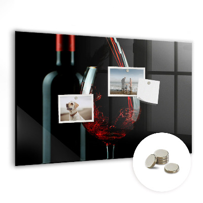 Magnetická tabule do kuchyně Láhev vína