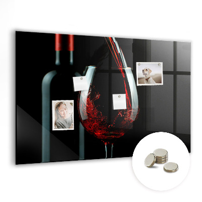 Magnetická tabule do kuchyně Láhev vína