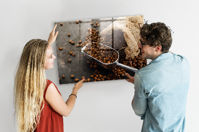 Magnetická tabule do kuchyně Sáček čerstvé kávy