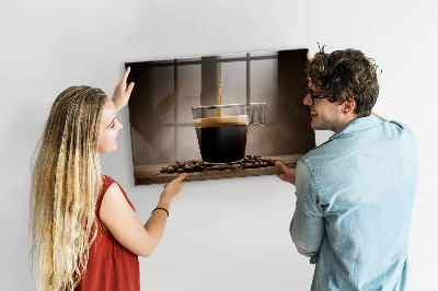 Magnetická tabule do kuchyně Šálek kávy