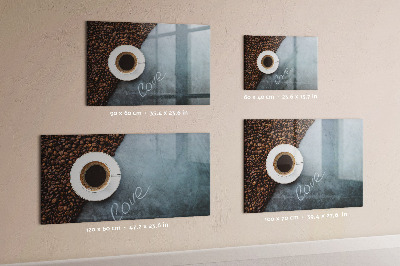 Magnetická tabule do kuchyně Šálek kávy