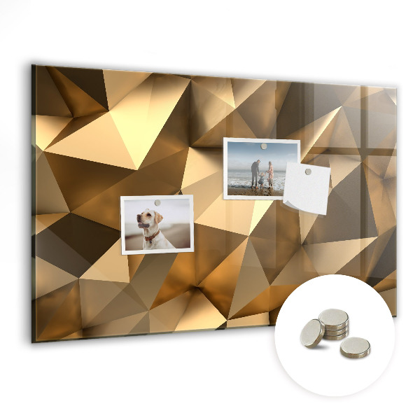 Designová magnetická tabule Abstraktní trojúhelníky