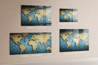 Magnetická tabule pro děti 3d mapa světa