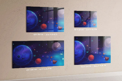 Magnetická tabule dětská Planety galaxií