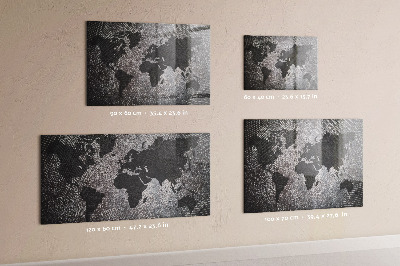 Magnetická tabule pro děti Konkrétní mapa světa