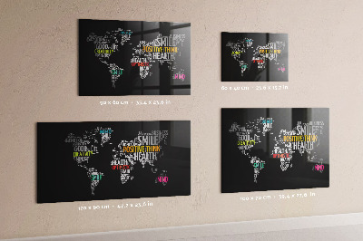 Magnetická tabule pro děti Pozitivní mapa světa