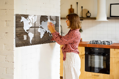 Magnetická tabule pro děti Mapa světa na deskách