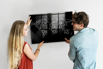 Magnetická tabule pro děti Moderní mapa světa
