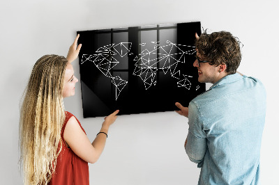 Magnetická tabule pro děti Moderní mapa světa