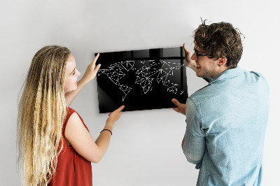 Magnetická tabule pro děti Moderní mapa světa