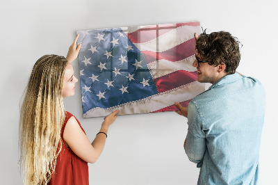 Skleněná magnetická tabule Americká vlajka