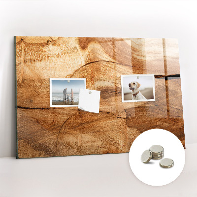 Magnetická tabule na magnety Textura dřeva